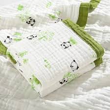 6 Layers Muslin Dohar For Newborn baby | 100% Cotton | Blue