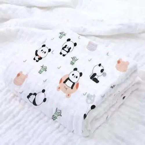 6 Layers Muslin Dohar For Newborn baby | 100% Cotton | Blue