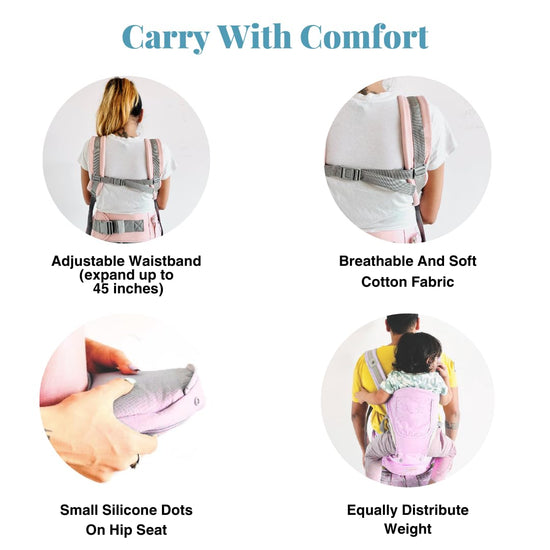 Baby Carrier with Hip Seat | Comfortable & Breathable