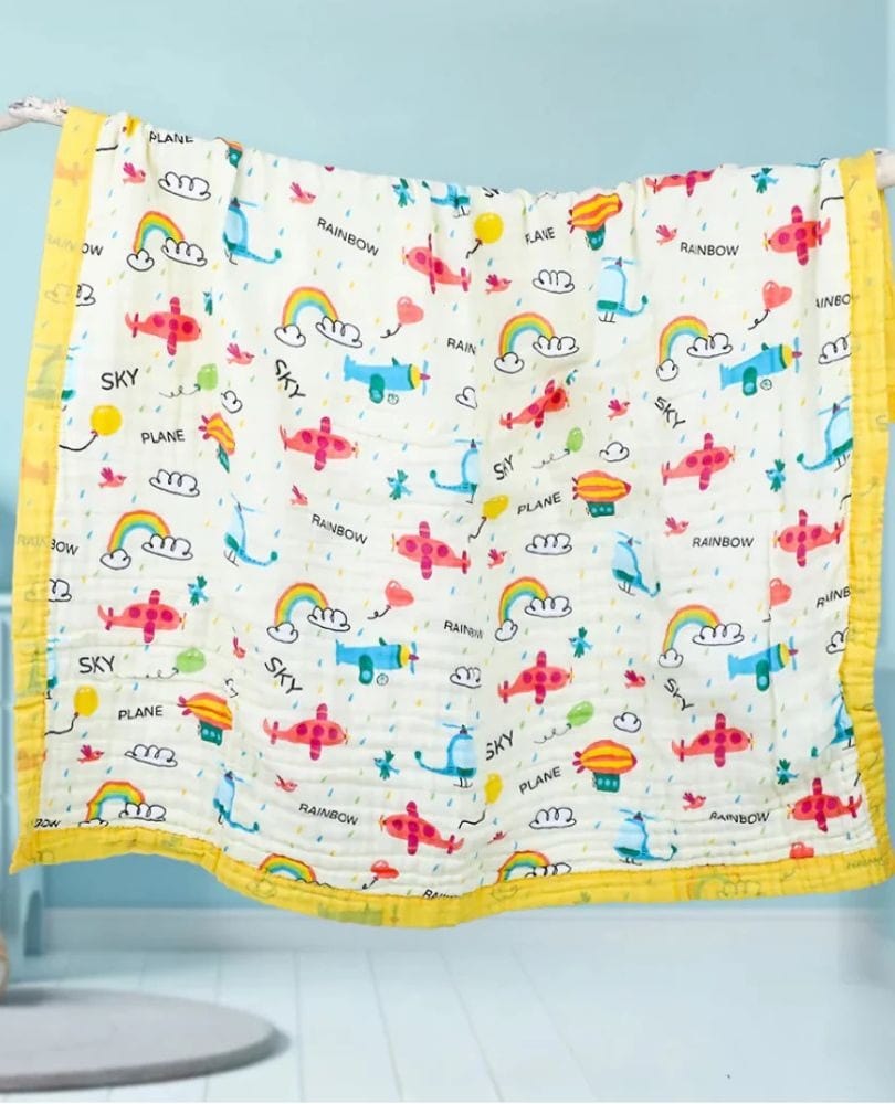 Baby Muslin Dohar For Babies | 100% Cotton | 6 Layers