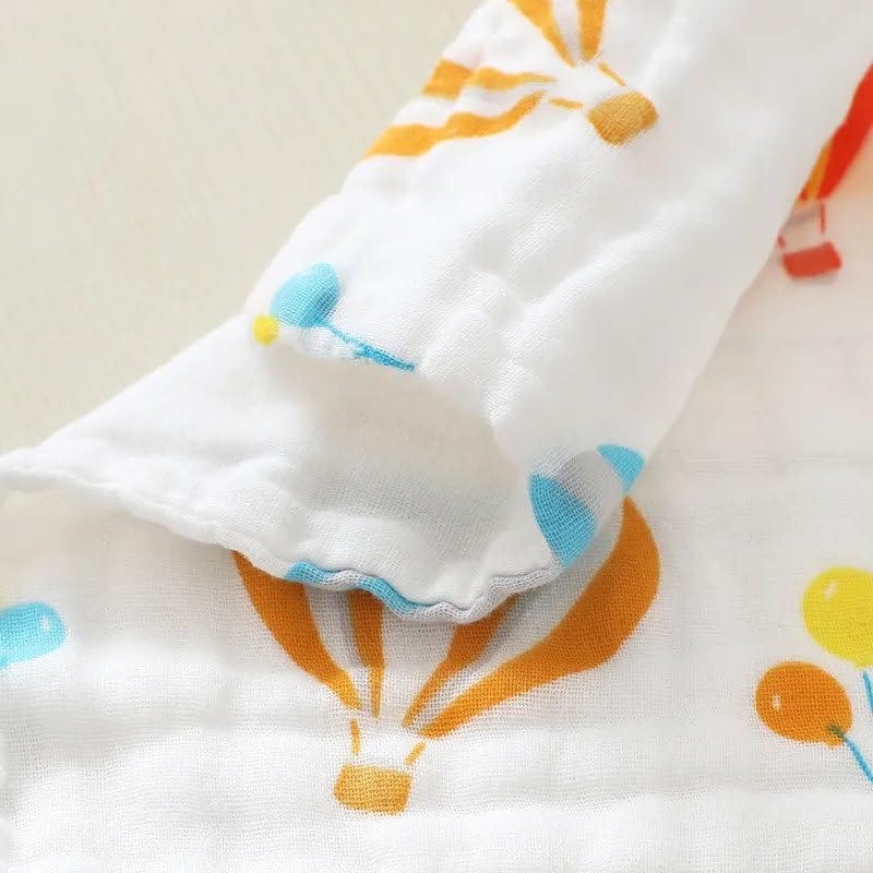 Newborn Bamboo Muslin Face Towels in White Color | Pack of set-5