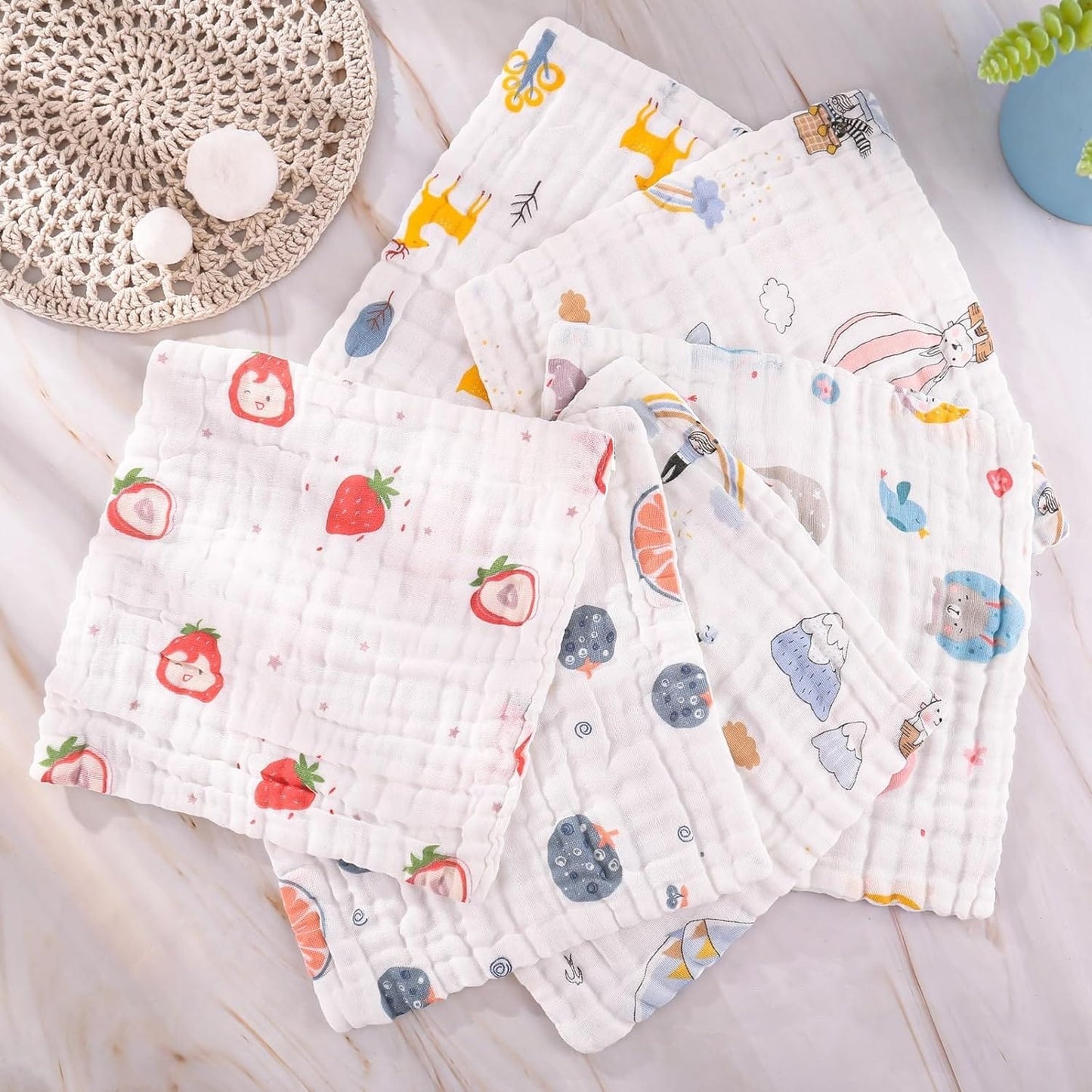 Reusable Baby Wipes & Towels | Pack of 5