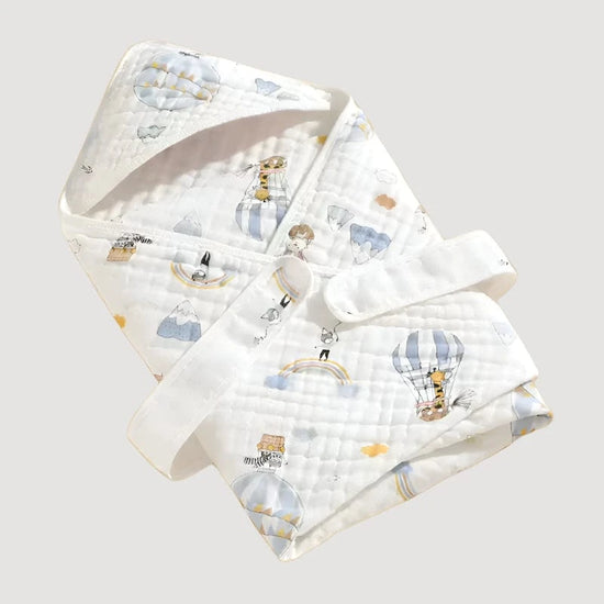 Newborn Hooded Quilted Envelope Wrap | Ultra-Soft & Warm by BabyPlams | Random Design