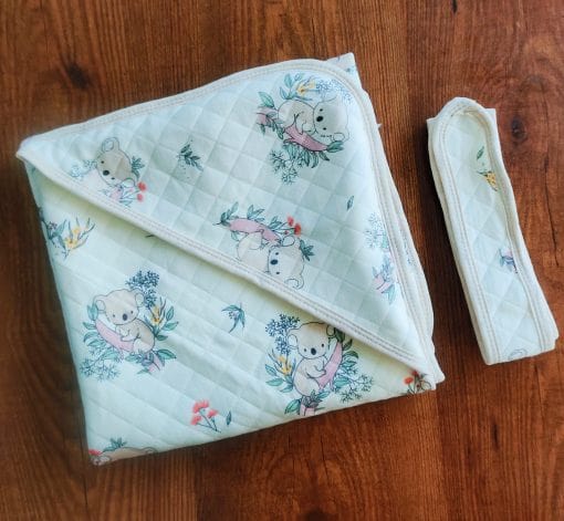 Newborn Hooded Quilted Envelope Wrap | Ultra-Soft & Warm by BabyPlams | Random Design