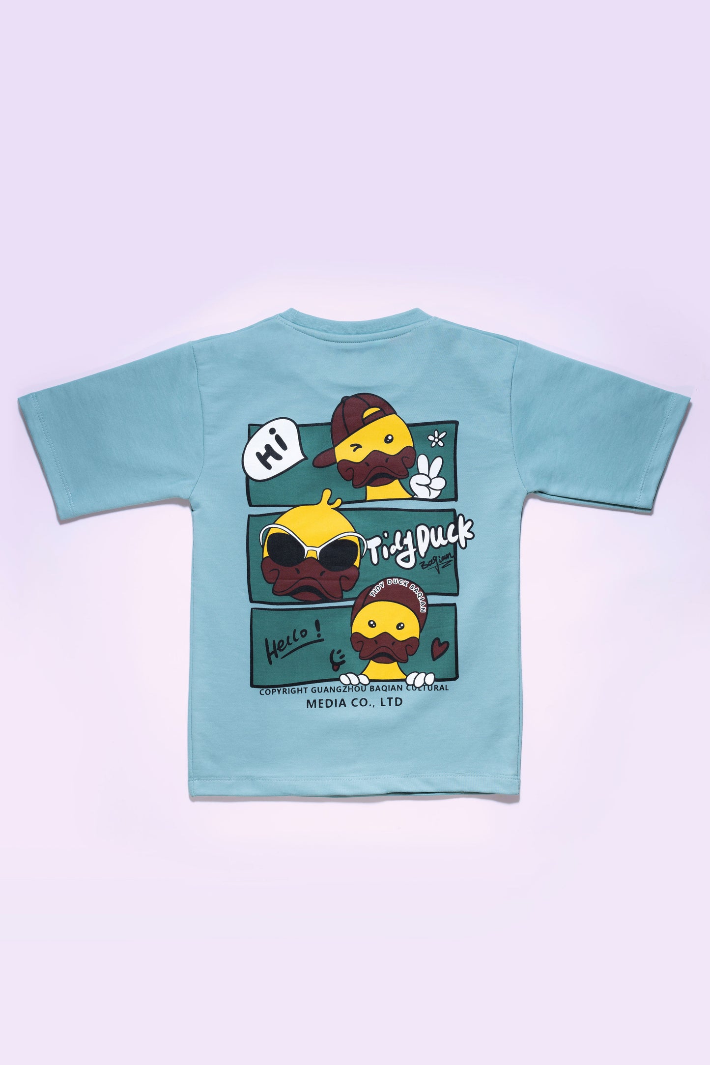Hip Hop Oversize Aqua Tshirt For Boys