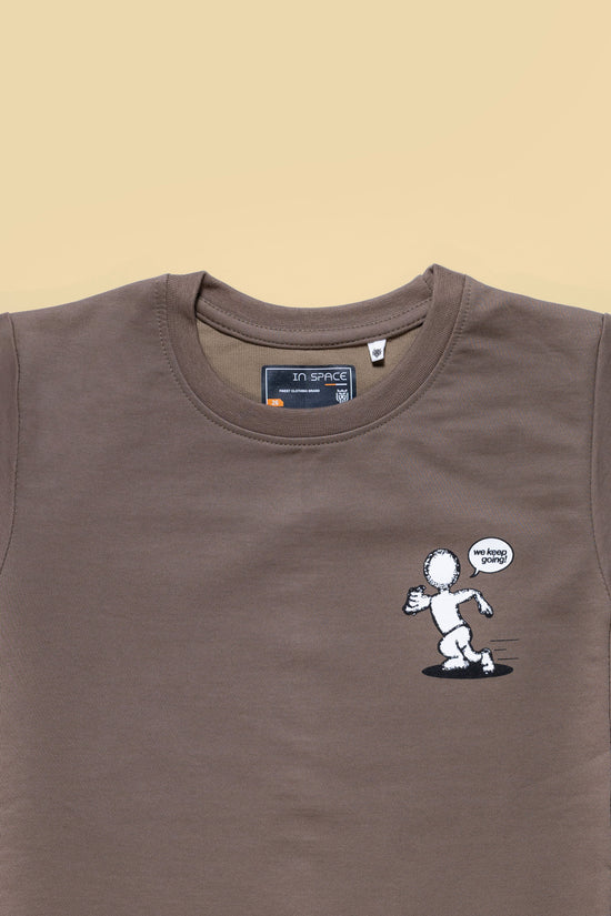 Hip Hop Oversize Brown Tshirt For Boys