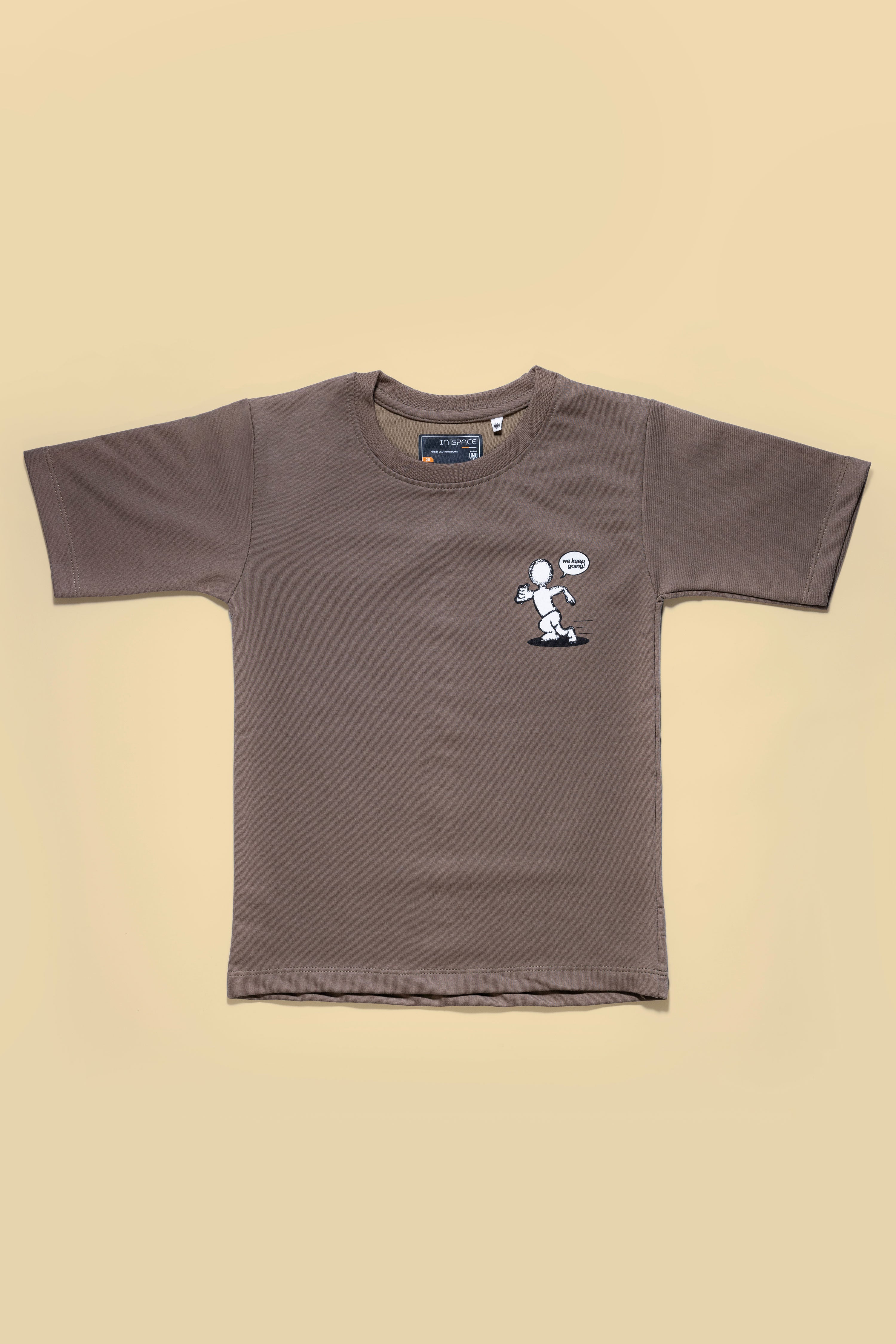 Hip Hop Oversize Brown Tshirt For Boys