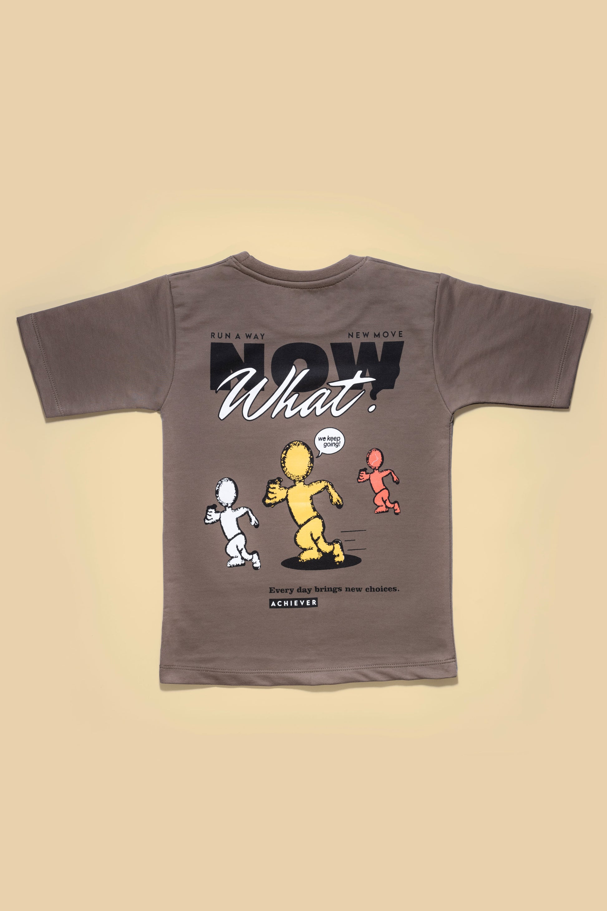 Hip Hop Oversize Brown Tshirt For Boys