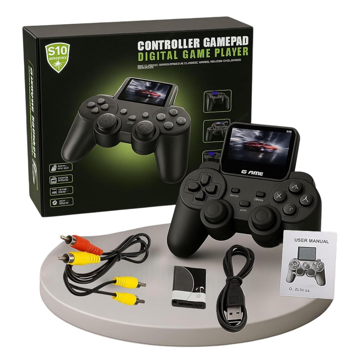 520-in-1 Retro Gaming Console for Kids & Adults | S10 Handheld Game Console with Controller | Portable Video Game Player for Boys & Girls
