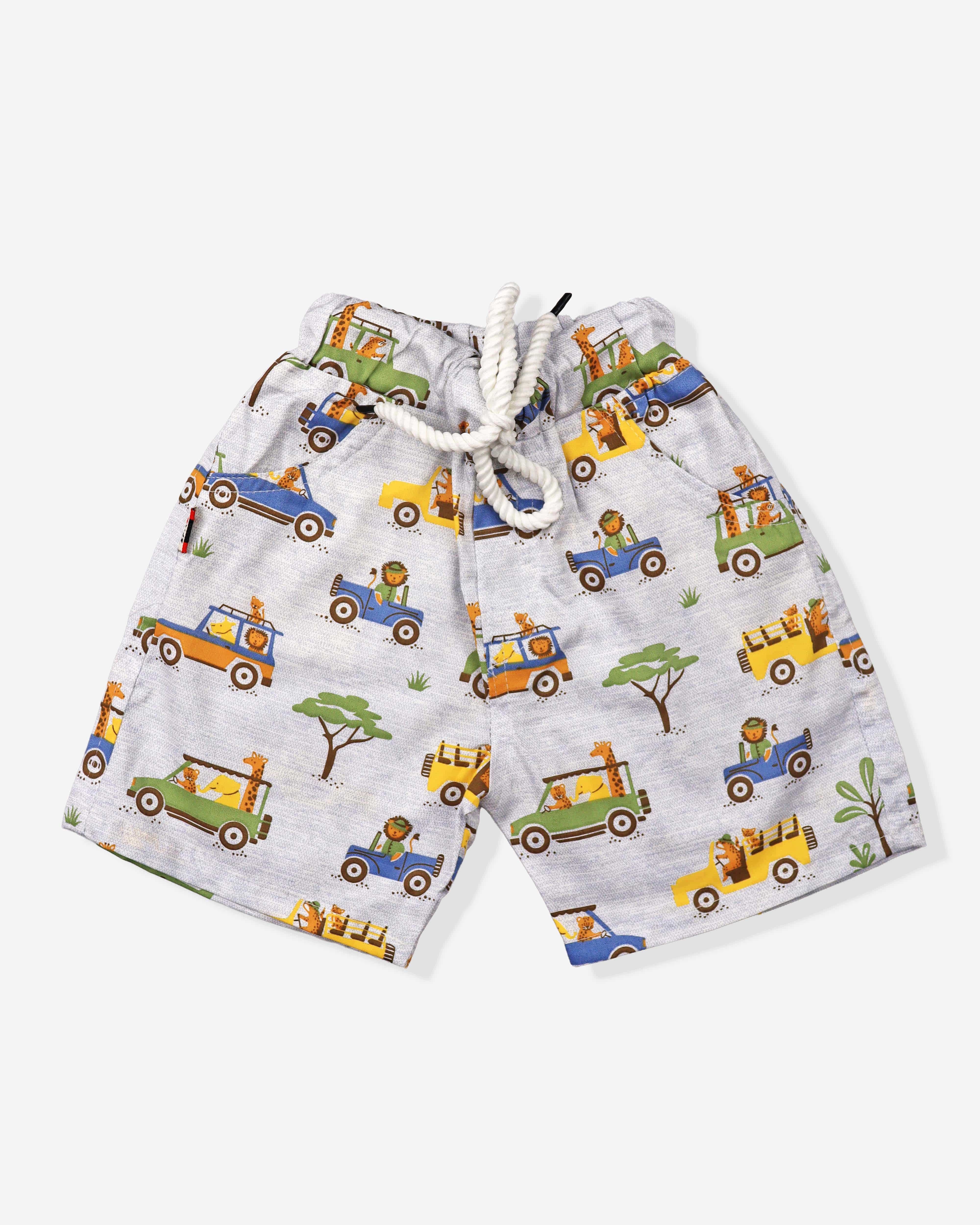 Printed 3 Piece Cord Set For Baby Boys For Summers