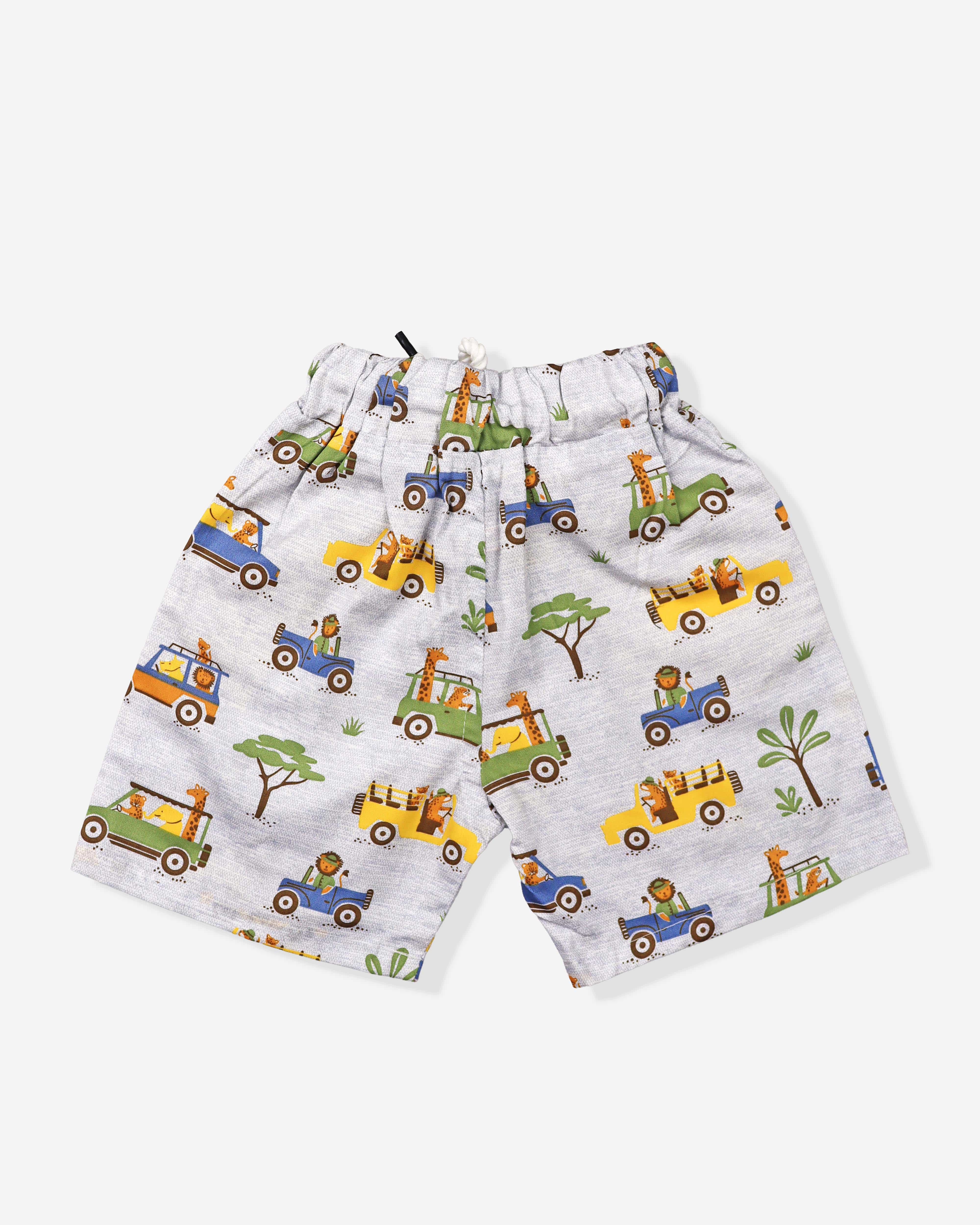 Printed 3 Piece Cord Set For Baby Boys For Summers