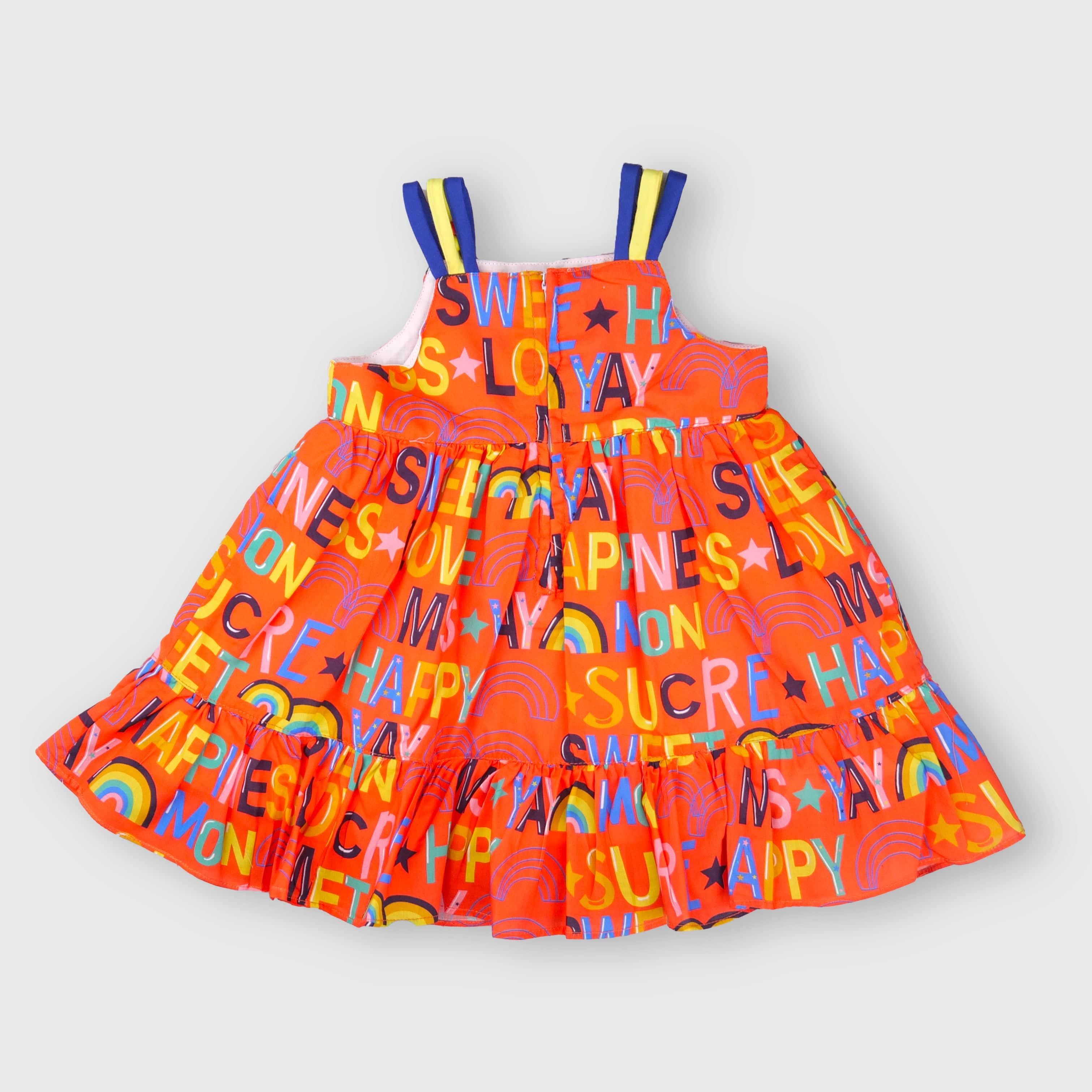 Frocks For Girls || 3M - 5 Years || 05455 || Orange