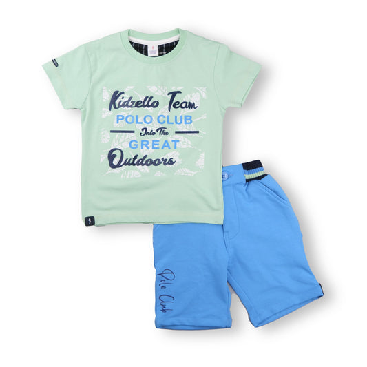 Clothing Sets For Boys || 6-30 Months || KF2347 Aqua
