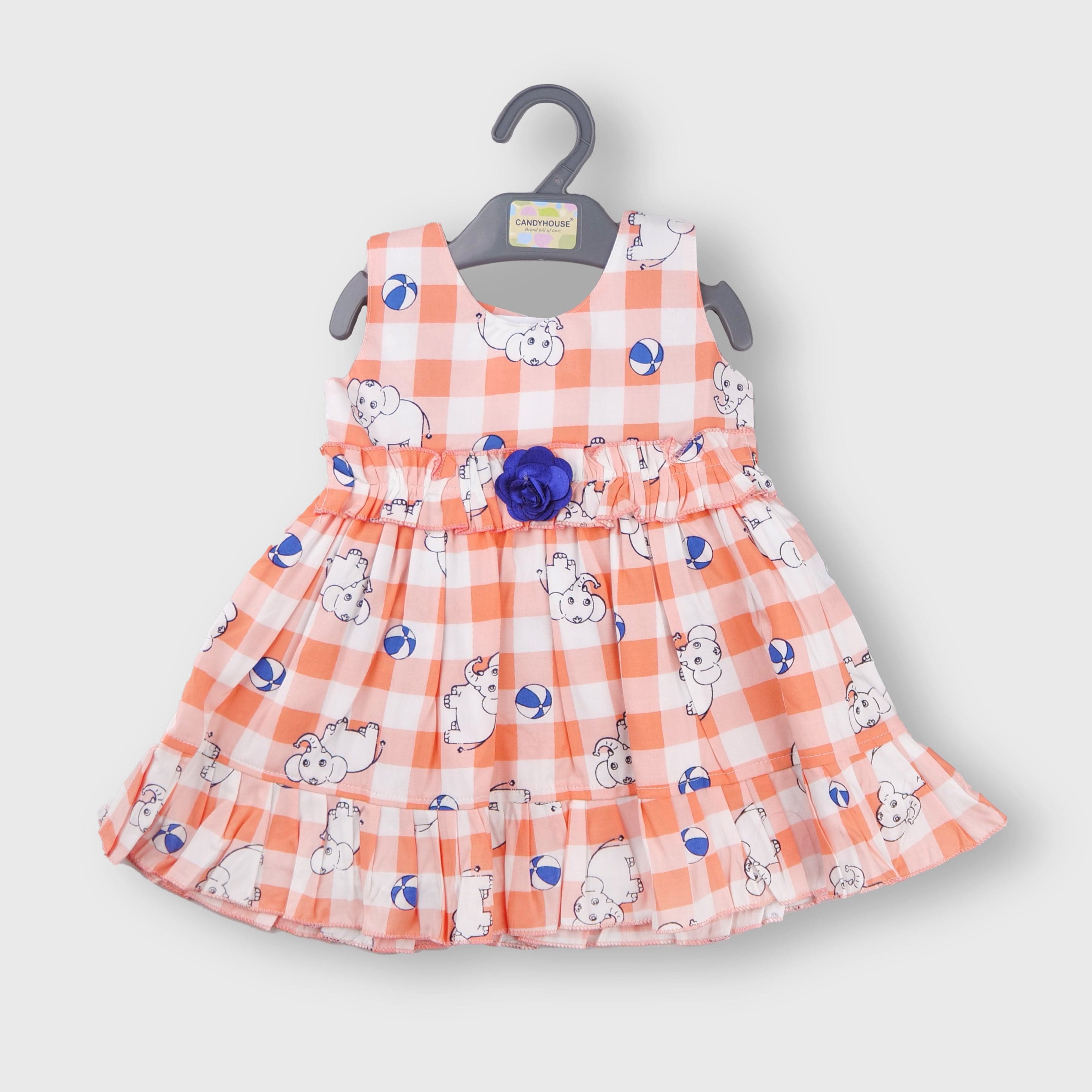 Baby Frock Age 1-3 - pastel peach – VIKA Boutique