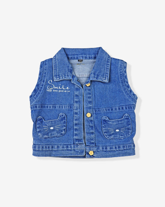 Clothing Sets For Girls | Denim Shrug & White Tshirt