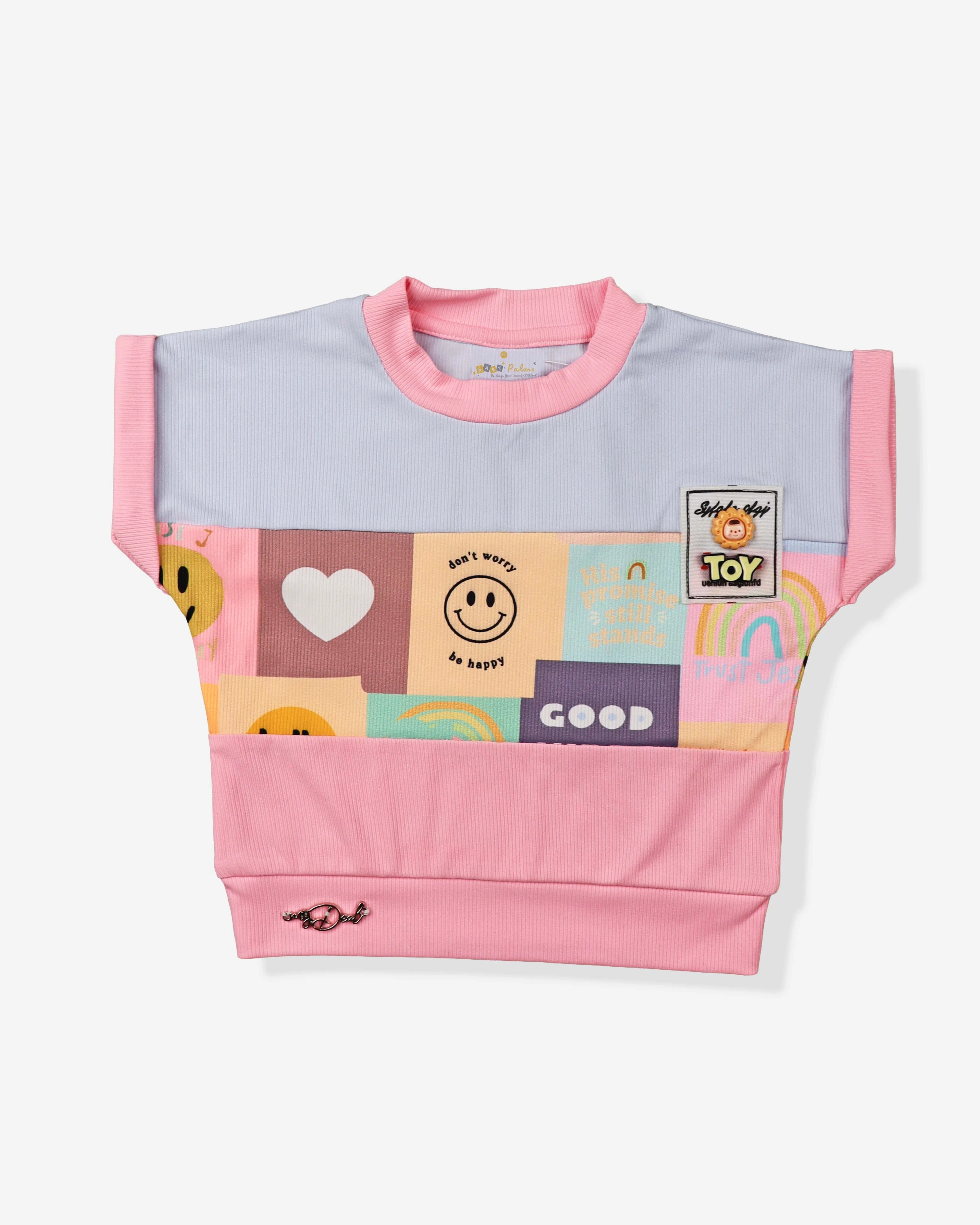 Pink Clothing  Summer Sets For Baby Girl | Pink Tshirt With Denim Shorts