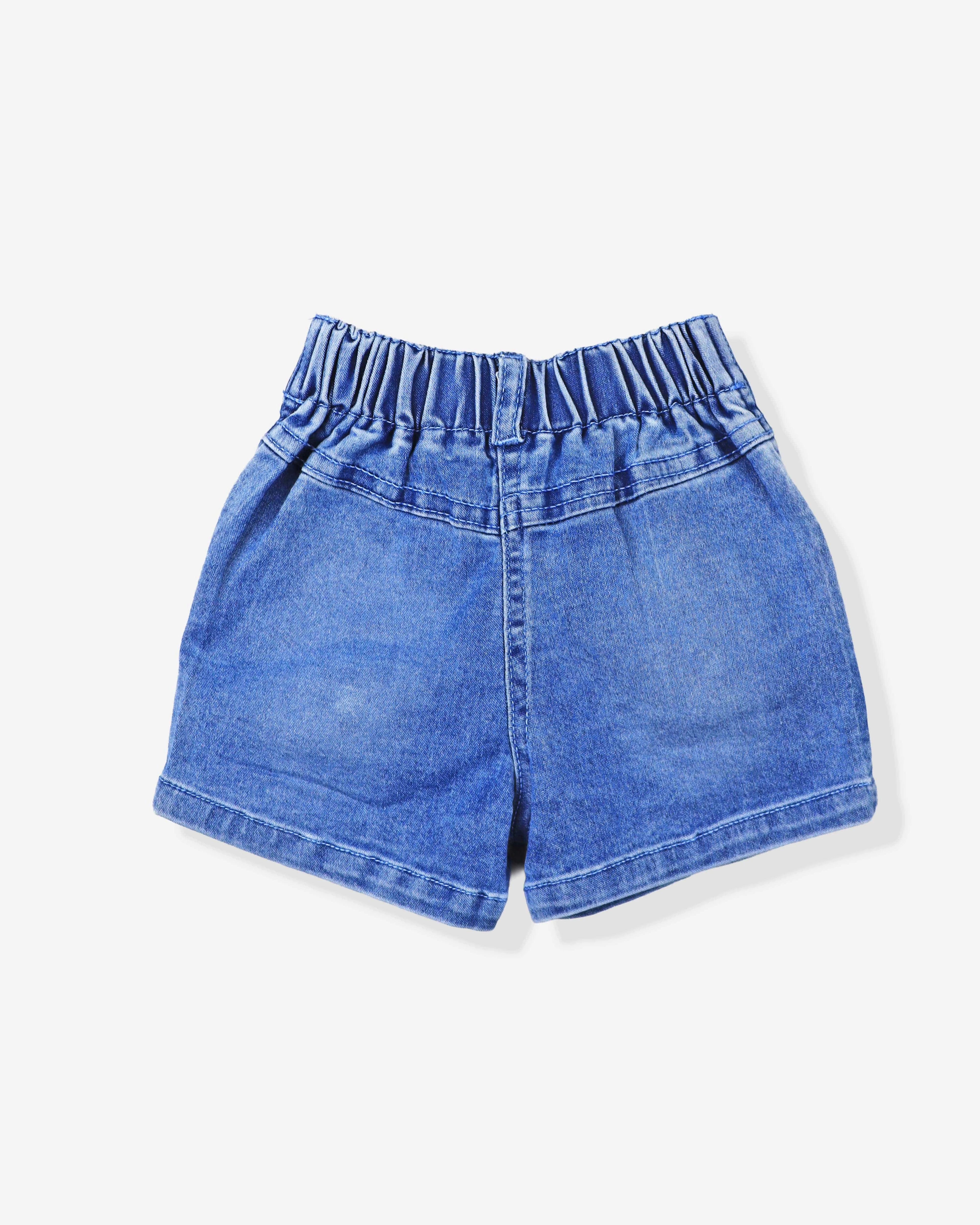 Pink Clothing  Summer Sets For Baby Girl | Pink Tshirt With Denim Shorts