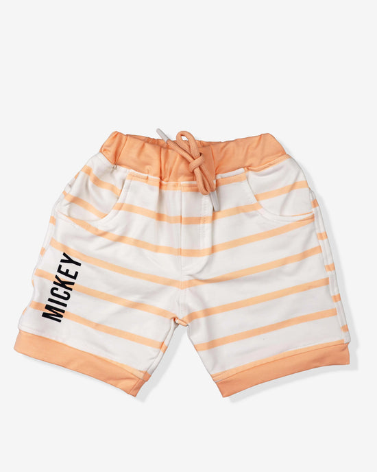 Peach Clothing Set For Boys | Soft & Comfy With Stripped Shorts