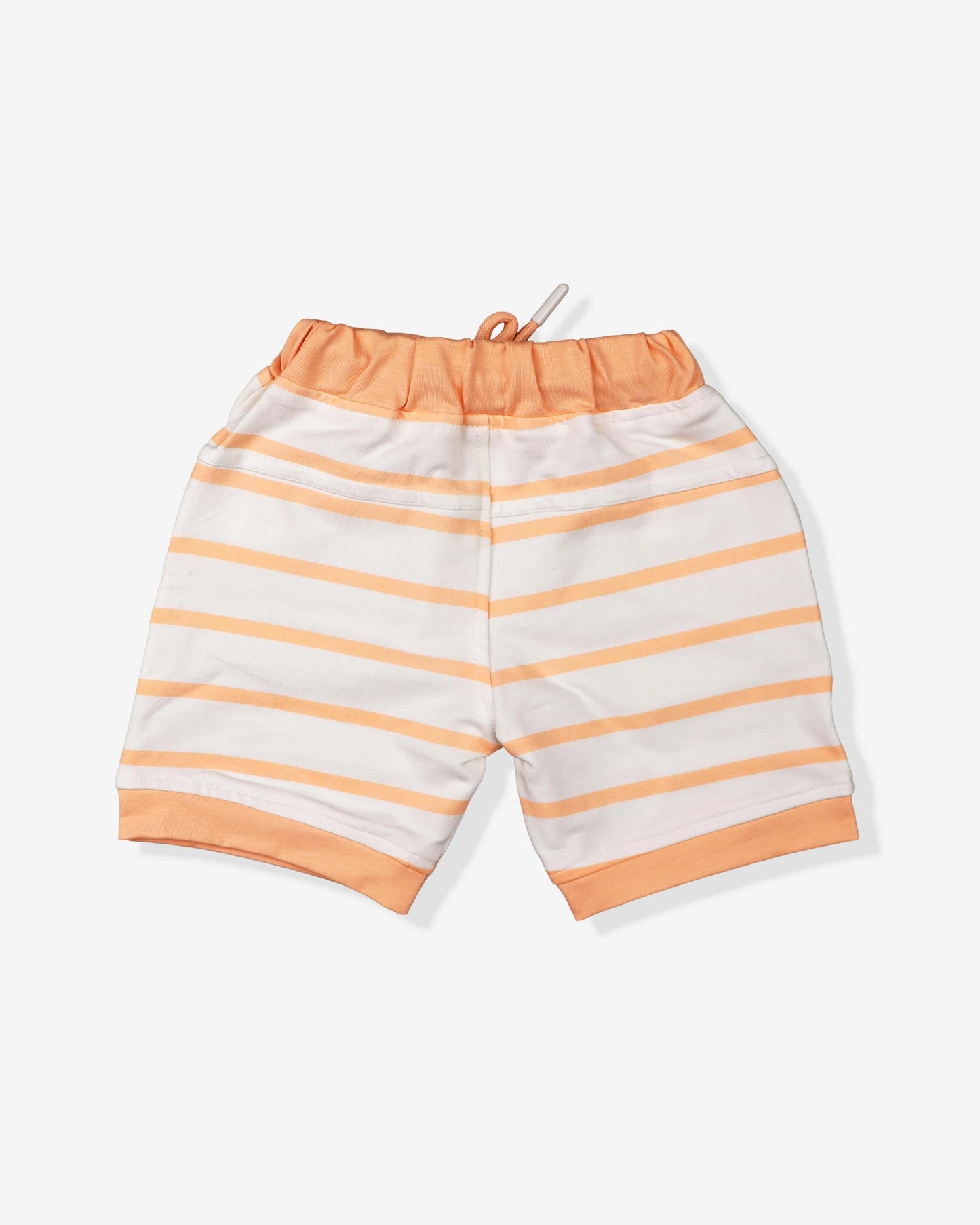 Peach Clothing Set For Boys | Soft & Comfy With Stripped Shorts