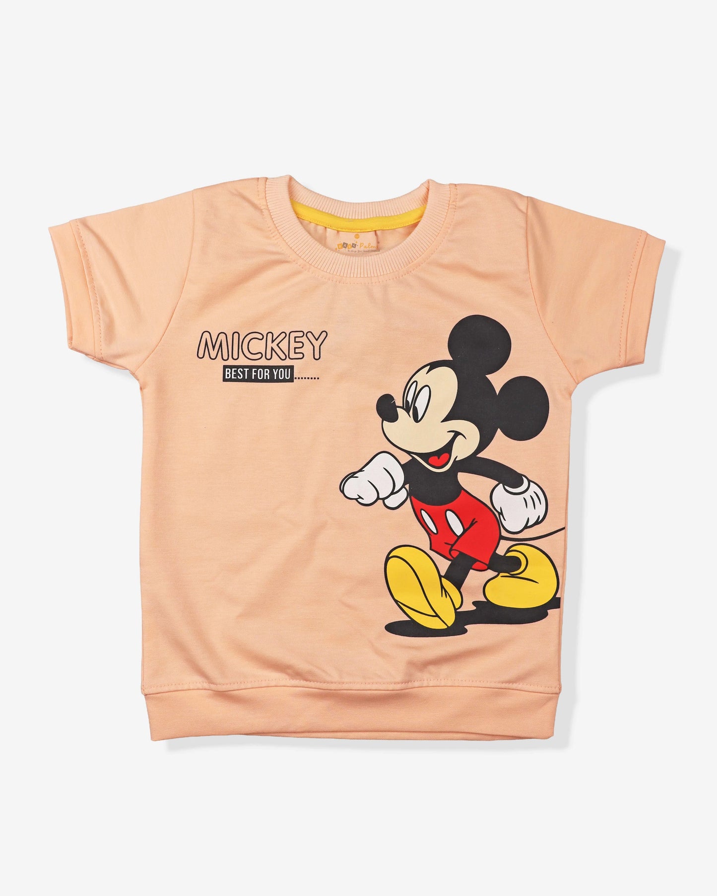 Peach Clothing Set For Boys | Soft & Comfy With Stripped Shorts