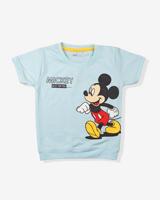 Peach Clothing Set For Boys | Soft & Comfy With Stripped Shorts