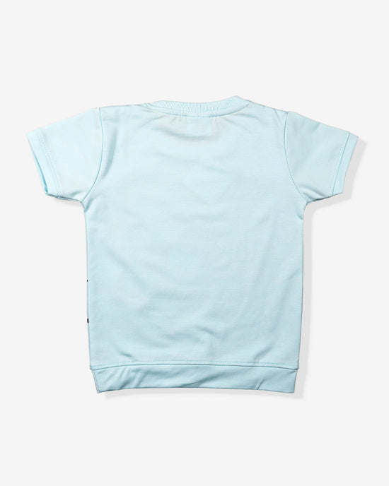 Peach Clothing Set For Boys | Soft & Comfy With Stripped Shorts