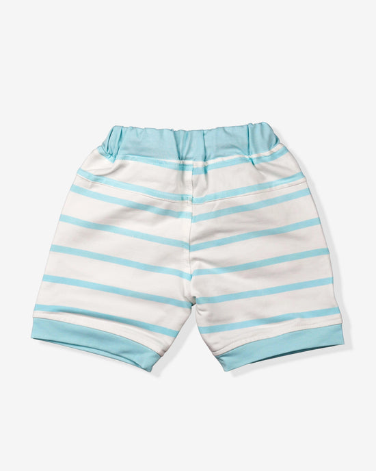 Peach Clothing Set For Boys | Soft & Comfy With Stripped Shorts