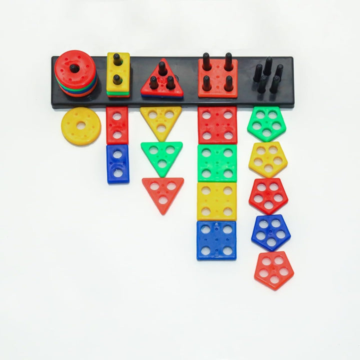 Sorting & Stacking Puzzle Blocks Toy | Colorful Geometric Angle Blocks Set For Kids